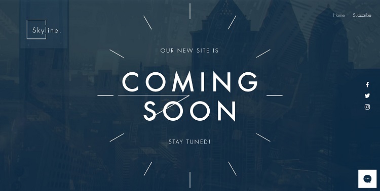 Wix Coming Soon Landing Page